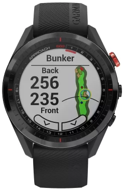 Garmin Approach S62 Premium GPS Golf Smartwatch With CT10 Club Tracking Sensors -Golf Equipment Store 010 02200 02 Black DET