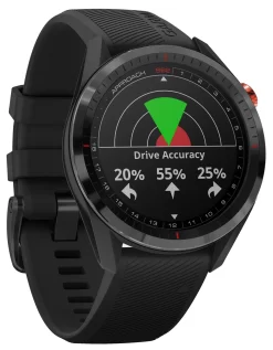 Garmin Approach S62 Premium GPS Golf Smartwatch With CT10 Club Tracking Sensors -Golf Equipment Store 010 02200 02 Black FRTR