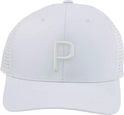 PUMA Men's Tech P Snapback Golf Hat -Golf Equipment Store 02442304 AshGrey FRT