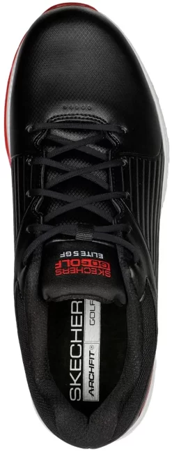Skechers Men's Go Golf Elite 5 Golf Shoes -Golf Equipment Store 214065 BKRD BlackRed TOP