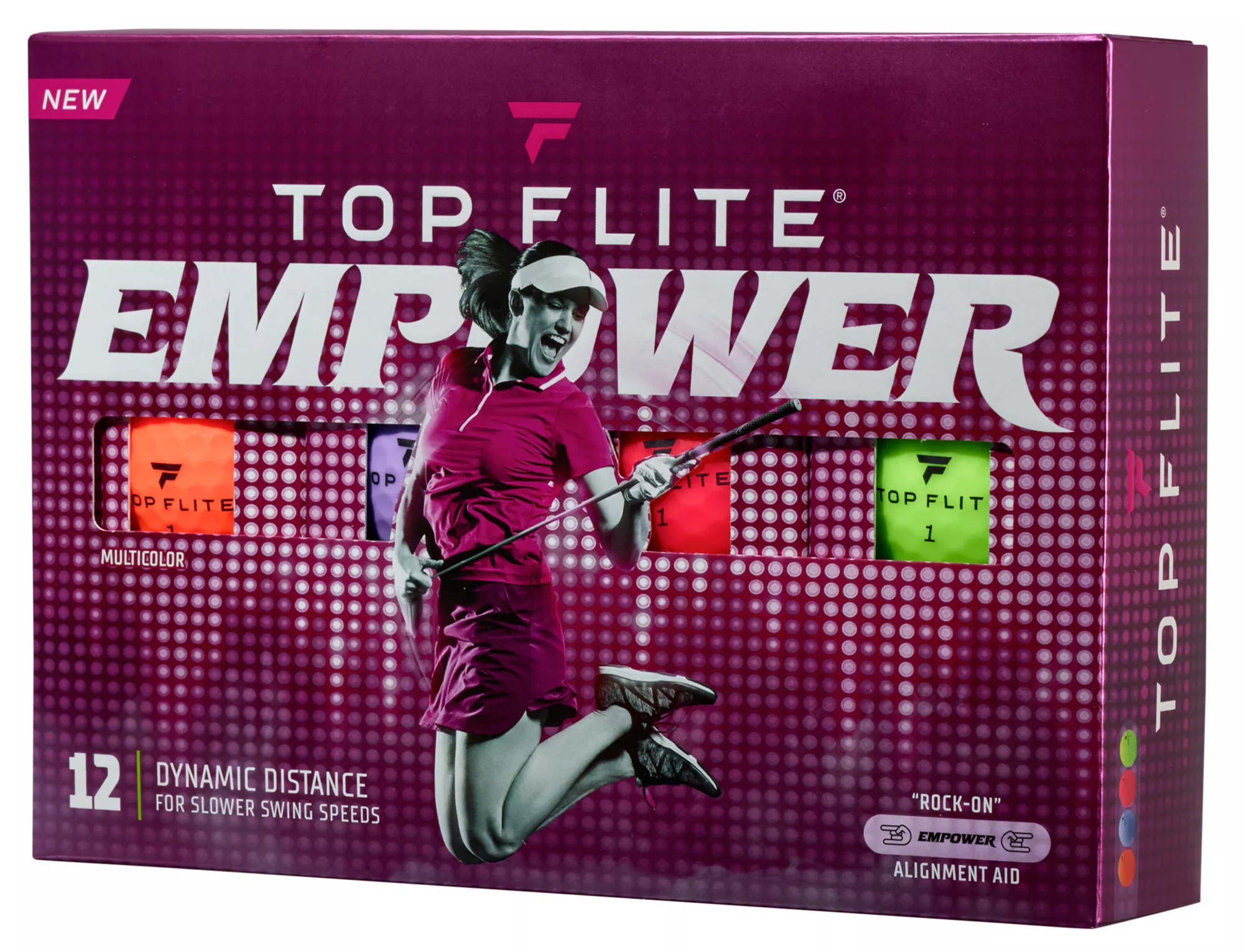 Top Flite Women's 2022 Empower Matte Multi-Color Golf Balls 1 Top Flite Women's 2022 Empower Matte Multi-Color Golf Balls