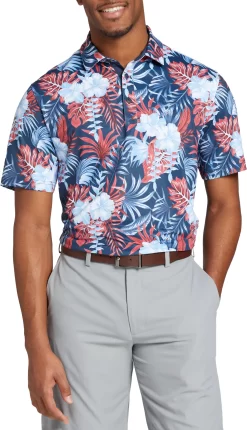 Walter Hagen Men's Perfect 11 Novelty Print Golf Polo