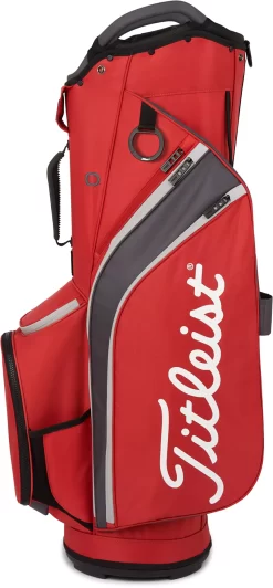 Titleist 2022 Cart 14 Cart Bag 8 Titleist 2022 Cart 14 Cart Bag -Golf Equipment Store 22CART14CB TB22CT6622 DarkRedGraphiteG SDE