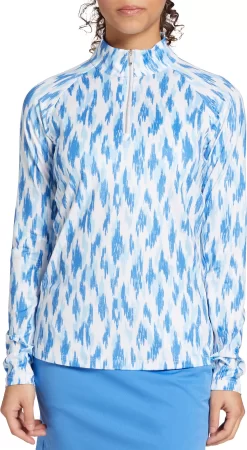 Lady Hagen Women's Printed UV Long Sleeve Golf 1/4 Zip