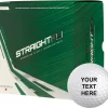 Maxfli 2022 Straightfli Gloss White Personalized Golf Balls - 48 Pack