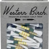 Western Birch Signature Emerald 2.75" Golf Tees - 50 Pack