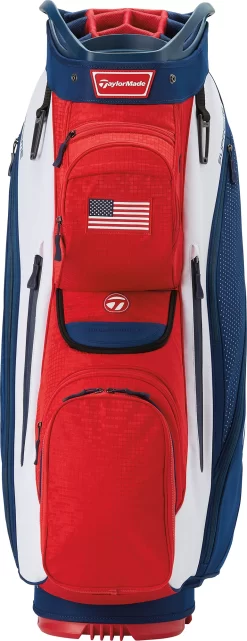 TaylorMade 2022 Supreme Cart Bag -Golf Equipment Store 22SUPREMECB V9709501 REDWHITEBLUE FRT