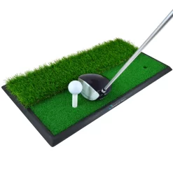 Me And My Golf Dual-Turf Hitting Mat - Includes Instructional Training Videos