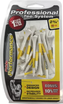 Pride PTS 2.75" Performance Golf Tees - 33 Pack