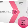 Callaway 2023 Supersoft Matte Pink Personalized Golf Balls