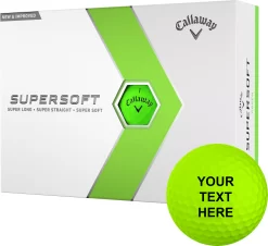 Callaway 2023 Supersoft Matte Green Personalized Golf Balls