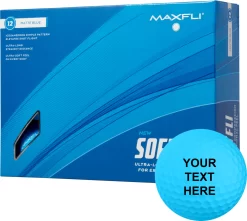 Maxfli 2023 Softfli Matte Blue Personalized Golf Balls
