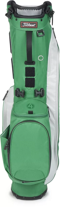 Titleist 2023 Players 4 Stand Bag -Golf Equipment Store 23PLAYERS4SB TB23SX432 GreenGray BCK