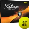 Titleist 2023 Pro V1 Yellow Personalized Golf Balls