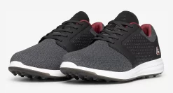 Cuater By TravisMathew Men's The Moneymaker Golf Shoes -Golf Equipment Store 4MR216 0BRW BlackRed SET