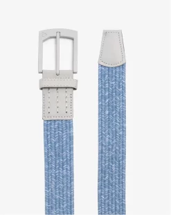 Cuater By TravisMathew Men's Popsicle Golf Belt -Golf Equipment Store 4MT044 4HFA HEATHERFADEDDENIM BUCK