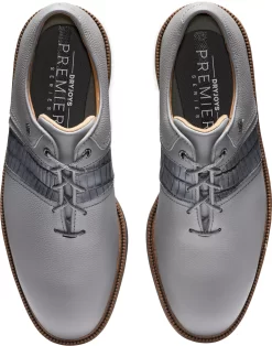 FootJoy Men's DryJoys Premiere Series Packard Golf Shoes (Previous Season Style) -Golf Equipment Store 539100 Grey TOP