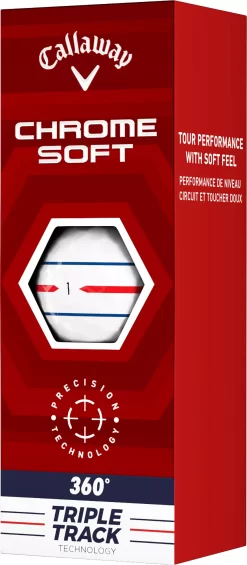 Callaway 2022 Chrome Soft Triple Track 360 Golf Balls -Golf Equipment Store 64212591282 NOCOLOR SLV