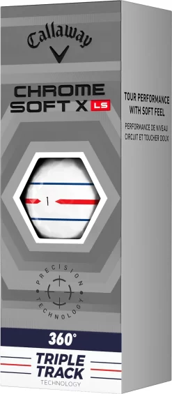 Callaway 2022 Chrome Soft X LS Triple Track 360 Golf Balls -Golf Equipment Store 64301591282 NOCOLOR SLV