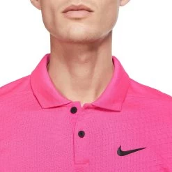 Nike Men's 2022 Dri-FIT Vapor Textured Golf Polo -Golf Equipment Store DH0814 642 PINKPRIME MODDET