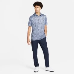 Nike Men's Dri-FIT Tour Camo Golf Polo -Golf Equipment Store DR5306 493 AshenSlateWhite MODSTL
