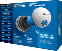 TaylorMade 2021 TP5 Personalized Golf Balls -Golf Equipment Store M7198501P Black PKG alt2