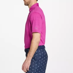 Walter Hagen Men's Perfect 11 Conversational Print Golf Polo -Golf Equipment Store MGA11475 BrightMagentaMagenta MODSDE