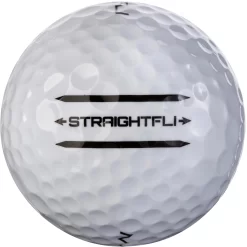 Maxfli 2022 Straightfli Gloss White Personalized Golf Balls - 48 Pack -Golf Equipment Store MX22STRFLI48PKP Black FRT