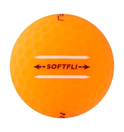 Maxfli 2023 Softfli Matte Orange Personalized Golf Balls -Golf Equipment Store MX23SOFTFLIORGP Black SDE