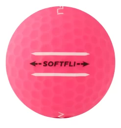 Maxfli 2023 Softfli Matte Pink Personalized Golf Balls -Golf Equipment Store MX23SOFTFLIPINP Black SDE