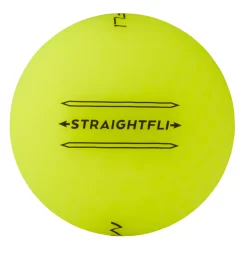 Maxfli 2023 Straightfli Matte Yellow Personalized Golf Balls -Golf Equipment Store MX23STRAFLIYLWP Black SDE