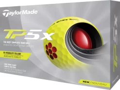 TaylorMade 2021 TP5x Yellow Personalized Golf Balls -Golf Equipment Store N7603701P Black PKG alt1