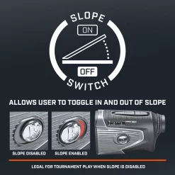 Bushnell Pro XE Laser Rangefinder -Golf Equipment Store PROXE 201950 Black DET alt6