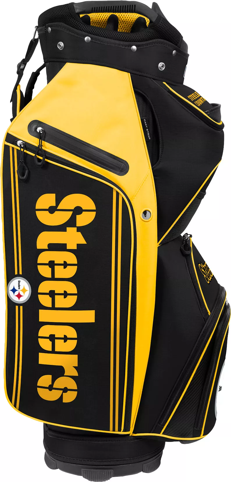 WinCraft Team Effort Pittsburgh Steelers Bucket III Cooler Cart Bag 3 WinCraft Team Effort Pittsburgh Steelers Bucket III Cooler Cart Bag - Image 3