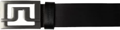 J.Lindeberg Men's Slater 40 Pro Leather Golf Belt -Golf Equipment Store STUF931128100 Black BUCK