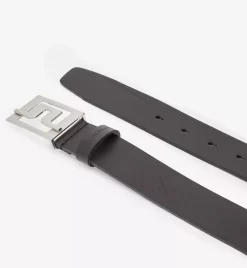 J.Lindeberg Men's Slater 40 Pro Leather Golf Belt -Golf Equipment Store STUF931128100 Black FLAT