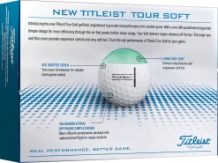 Titleist 2022 Tour Soft Personalized Golf Balls -Golf Equipment Store T4013C 12PL NOCOLOR BCK