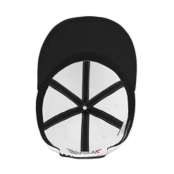 TaylorMade Men's Stretchfit Flatbill Golf Hat -Golf Equipment Store TD661 WHT White BTM