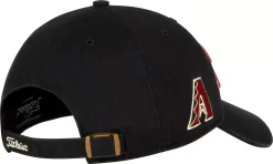 Titleist Men's MLB Garment Wash Golf Hat -Golf Equipment Store TH21AGMLB AZ BlackRed BCK