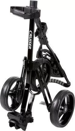 TourTrek 2018 Cruiser 3-Wheel Push Cart -Golf Equipment Store TT3WHL18 Black FLD