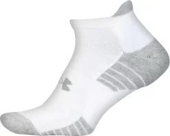 Under Armour Men's HeatGear Tech No-Show Golf Socks - 3 Pack -Golf Equipment Store U343 170 White L