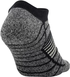 Under Armour Elevated Performance No Show Socks - 2 Pack -Golf Equipment Store U685 GRY GravityGreen BCK