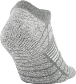 Under Armour Elevated Performance No Show Socks - 2 Pack -Golf Equipment Store U685 GRY GravityGreen BCK alt1