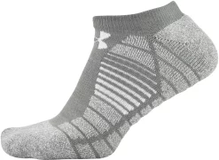 Under Armour Elevated Performance No Show Socks - 2 Pack -Golf Equipment Store U685 GRY GravityGreen SDE alt1