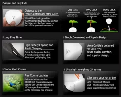 Voice Caddie VC300SE Voice Golf GPS -Golf Equipment Store VC300SE WH White DET alt3