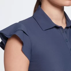 Calia Women's Golf Flutter Sleeve Polo 9 Calia Women's Golf Flutter Sleeve Polo -Golf Equipment Store WCG11003 ArdosiaSlate MODDET