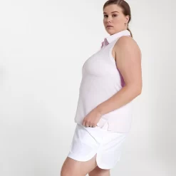 CALIA Women's Fairway Sleeveless Golf Polo -Golf Equipment Store WCG11020S23 FadedPink EXTMODSDE