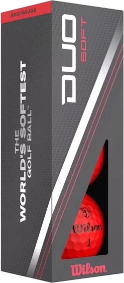 Wilson Staff Wilson 2023 Duo Soft Red Golf Balls -Golf Equipment Store WG2006106 NOCOLOR SLV